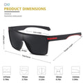 Fashion Polarized Sunglasses For Men Square Oversized Anti Glare Driver Mirror Sun Glasses Women UV400 Goggles Male