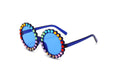 Luxury Rhinestone Girls Boys Sun Glasses UV400 Goggles Kids Eye Frame Eyewear Shiny Crystal