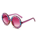Luxury Rhinestone Girls Boys Sun Glasses UV400 Goggles Kids Eye Frame Eyewear Shiny Crystal