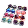 Luxury Rhinestone Girls Boys Sun Glasses UV400 Goggles Kids Eye Frame Eyewear Shiny Crystal