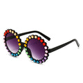 Luxury Rhinestone Girls Boys Sun Glasses UV400 Goggles Kids Eye Frame Eyewear Shiny Crystal