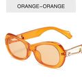 Fashion Oval Sunglasses Women Jelly Color Glasses Retro Sunglass Men Luxury Designer Eyewear  Sun Glass Black Brown Shades