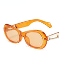 Fashion Oval Sunglasses Women Jelly Color Glasses Retro Sunglass Men Luxury Designer Eyewear  Sun Glass Black Brown Shades