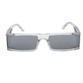 Fashion Rectangle Small Sunglasses Women Luxury Brand Mirror Black Clear Lens One Piece Punk Men Gafas Shades
