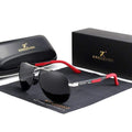 Men's Vintage Square Sunglasses Polarized UV400 Lens Eyewear Accessories Male Sun Glasses For Men