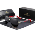 Men's Vintage Square Sunglasses Polarized UV400 Lens Eyewear Accessories Male Sun Glasses For Men