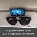 Rhinestone Diamond Decoration Clip Sun Visor Glasses Bracket Bill Clip Portable Sunglasses Eyeglasses Car Interior Supplies