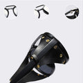 Leather Retro Rivet Round Punk Sunglasses Men Vintage Steampunk Shades Women