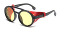 Leather Retro Rivet Round Punk Sunglasses Men Vintage Steampunk Shades Women