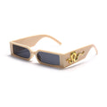 Steampunk Rectangle Sunglasses Men Vintage Small Square Sun Glasses Women Punk Shades Animal Totem UV400 Driving Eyewear