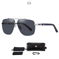 Aluminum Men's Sunglasses Polarized Lens Brand Design Temples  Coating Mirror Driving Glasses For Men