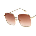 Luxury Metal Sunglasses Women Men Square Sun Glasses Ladies Shades Gradient Eyewear