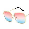 Luxury Metal Sunglasses Women Men Square Sun Glasses Ladies Shades Gradient Eyewear