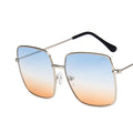 Luxury Metal Sunglasses Women Men Square Sun Glasses Ladies Shades Gradient Eyewear