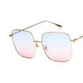 Luxury Metal Sunglasses Women Men Square Sun Glasses Ladies Shades Gradient Eyewear